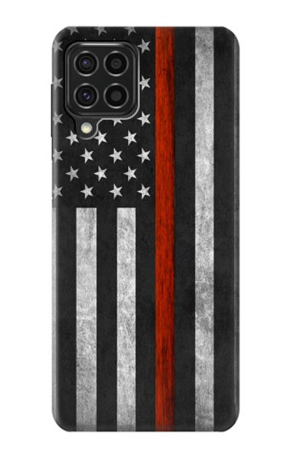 S3472 Firefighter Thin Red Line Flag Case For Samsung Galaxy F62