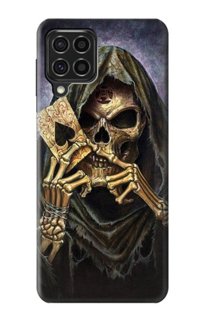 S3594 Grim Reaper Wins Poker Case For Samsung Galaxy F62