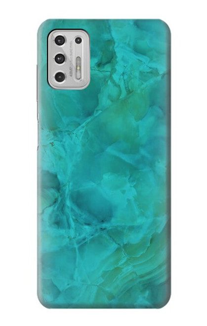 S3147 Aqua Marble Stone Case For Motorola Moto G Stylus (2021)