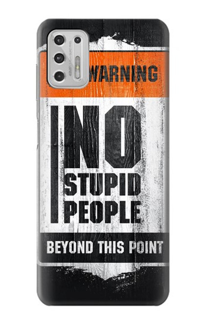 S3704 No Stupid People Case For Motorola Moto G Stylus (2021)