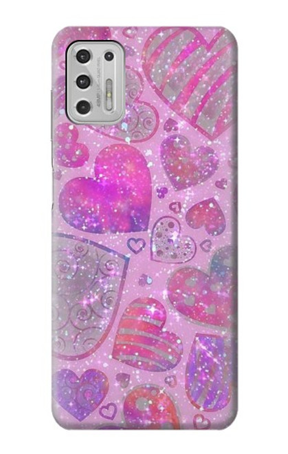 S3710 Pink Love Heart Case For Motorola Moto G Stylus (2021)