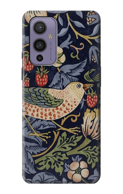 S3791 William Morris Strawberry Thief Fabric Case For OnePlus 9