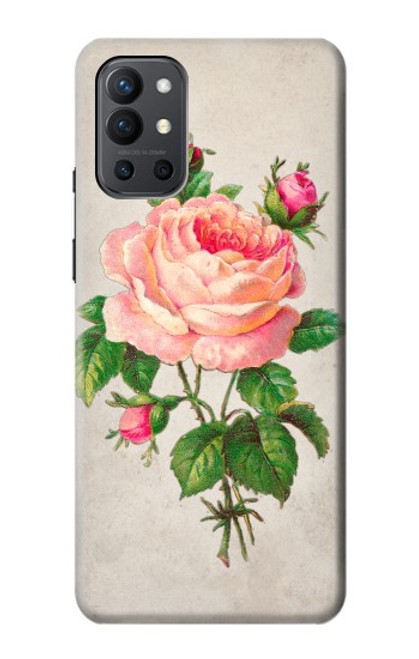 S3079 Vintage Pink Rose Case For OnePlus 9R
