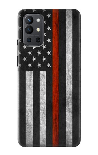 S3472 Firefighter Thin Red Line Flag Case For OnePlus 9R