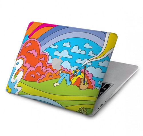 S3407 Hippie Art Hard Case For MacBook Pro 13″ - A1706, A1708, A1989, A2159, A2289, A2251, A2338