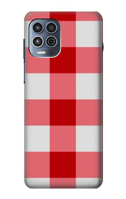 S3535 Red Gingham Case For Motorola Moto G100