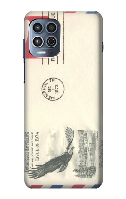 S3551 Vintage Airmail Envelope Art Case For Motorola Moto G100