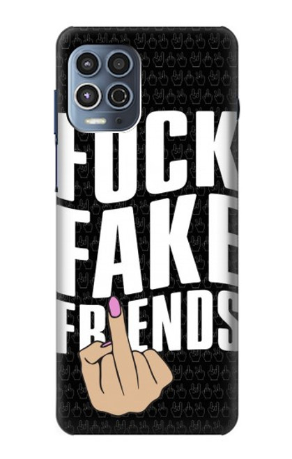 S3598 Middle Finger Fuck Fake Friend Case For Motorola Moto G100