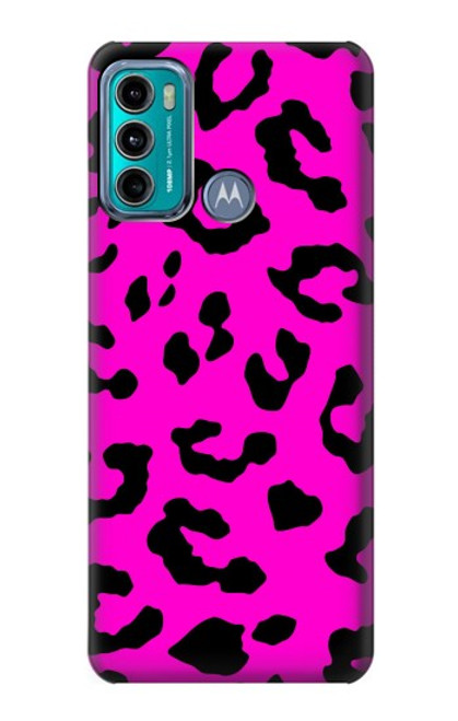 S1850 Pink Leopard Pattern Case For Motorola Moto G60, G40 Fusion