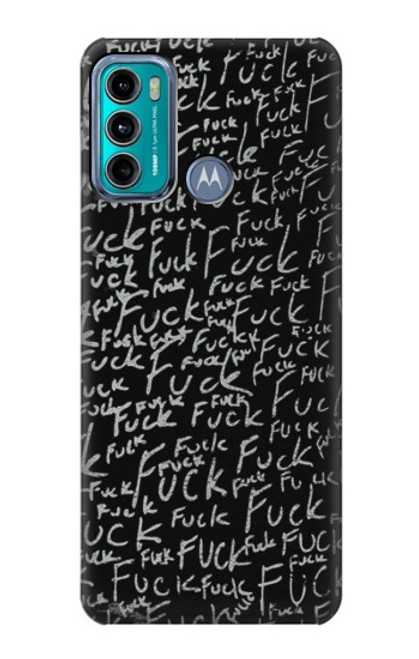S3478 Funny Words Blackboard Case For Motorola Moto G60, G40 Fusion