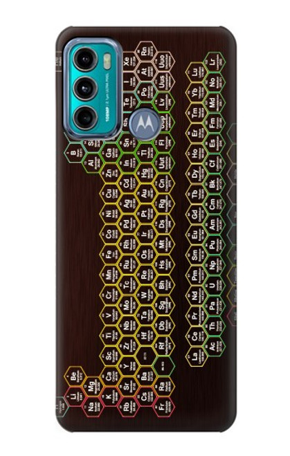 S3544 Neon Honeycomb Periodic Table Case For Motorola Moto G60, G40 Fusion