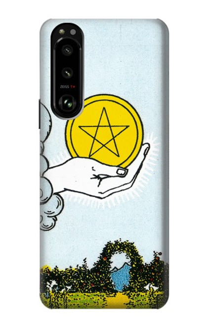 S3722 Tarot Card Ace of Pentacles Coins Case For Sony Xperia 5 III