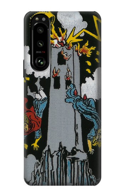 S3745 Tarot Card The Tower Case For Sony Xperia 5 III