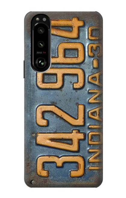 S3750 Vintage Vehicle Registration Plate Case For Sony Xperia 5 III