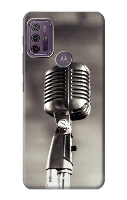 S3495 Vintage Microphone Case For Motorola Moto G10 Power