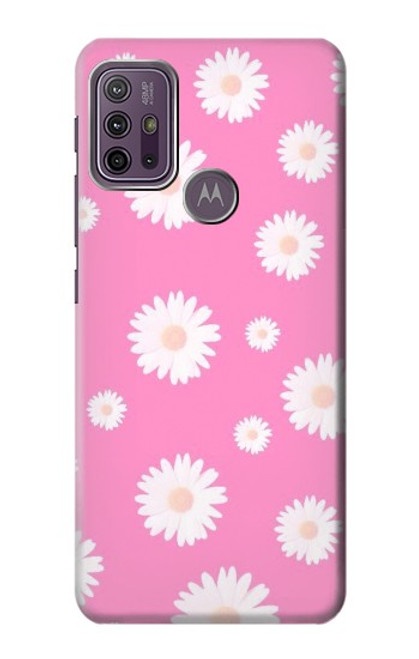 S3500 Pink Floral Pattern Case For Motorola Moto G10 Power