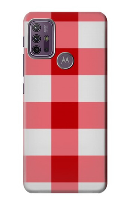 S3535 Red Gingham Case For Motorola Moto G10 Power