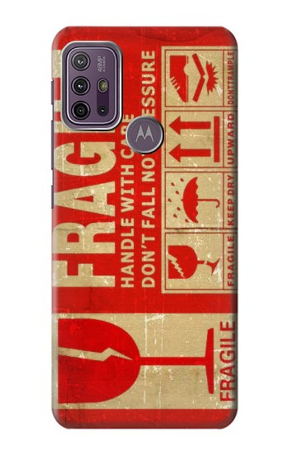 S3552 Vintage Fragile Label Art Case For Motorola Moto G10 Power