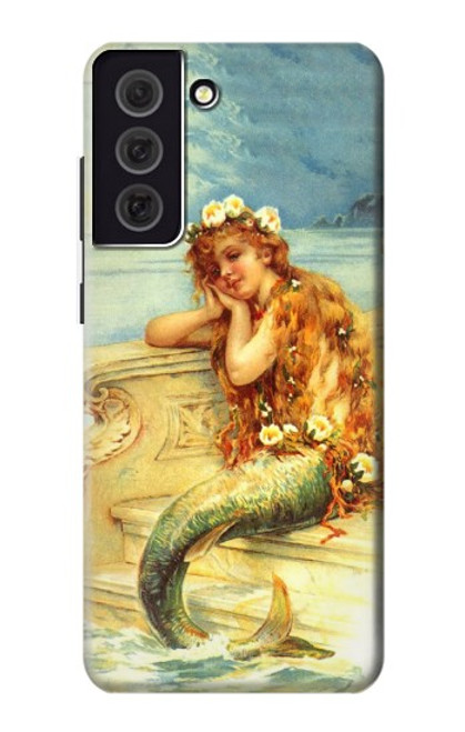 S3184 Little Mermaid Painting Case For Samsung Galaxy S21 FE 5G