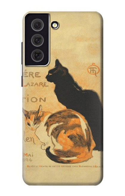 S3229 Vintage Cat Poster Case For Samsung Galaxy S21 FE 5G