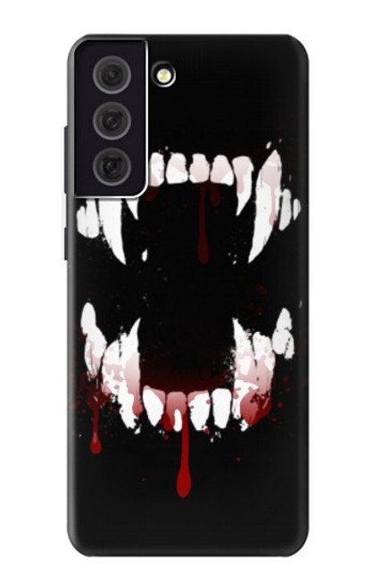 S3527 Vampire Teeth Bloodstain Case For Samsung Galaxy S21 FE 5G