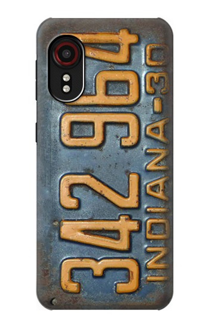 S3750 Vintage Vehicle Registration Plate Case For Samsung Galaxy Xcover 5