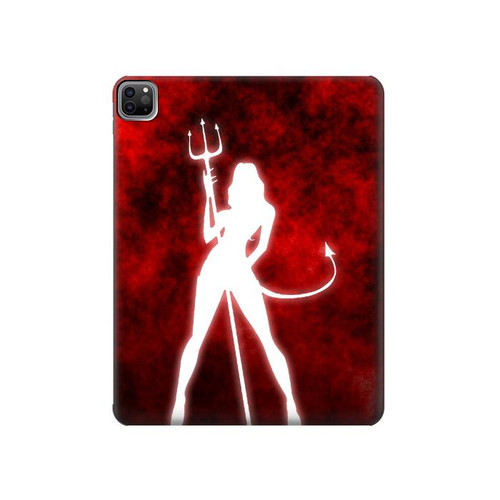S2455 Sexy Devil Girl Hard Case For iPad Pro 12.9 (2022,2021,2020,2018, 3rd, 4th, 5th, 6th)