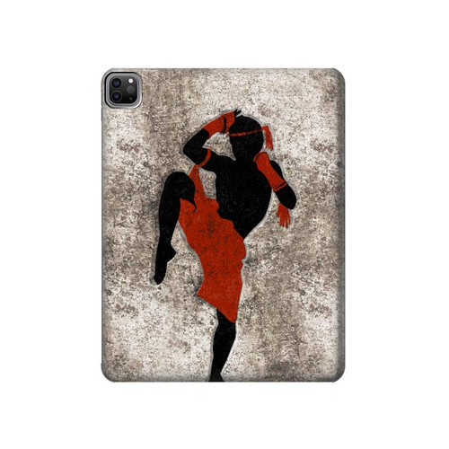 S2634 Muay Thai Kickboxing Martial Art Hard Case For iPad Pro 12.9 (2022,2021,2020,2018, 3rd, 4th, 5th, 6th)