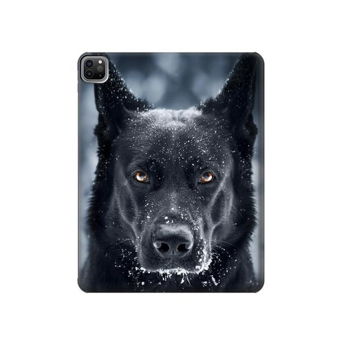 S3168 German Shepherd Black Dog Hard Case For iPad Pro 12.9 (2022,2021,2020,2018, 3rd, 4th, 5th, 6th)