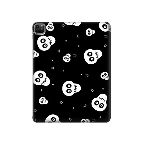 S3261 Smile Skull Halloween Pattern Hard Case For iPad Pro 12.9 (2022,2021,2020,2018, 3rd, 4th, 5th, 6th)