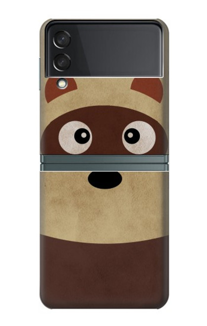 S2825 Cute Cartoon Raccoon Case For Samsung Galaxy Z Flip 3 5G