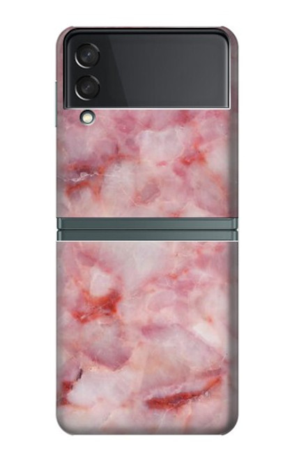 S2843 Pink Marble Texture Case For Samsung Galaxy Z Flip 3 5G