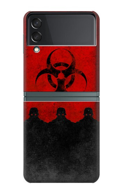 S2917 Biohazards Virus Red Alert Case For Samsung Galaxy Z Flip 3 5G