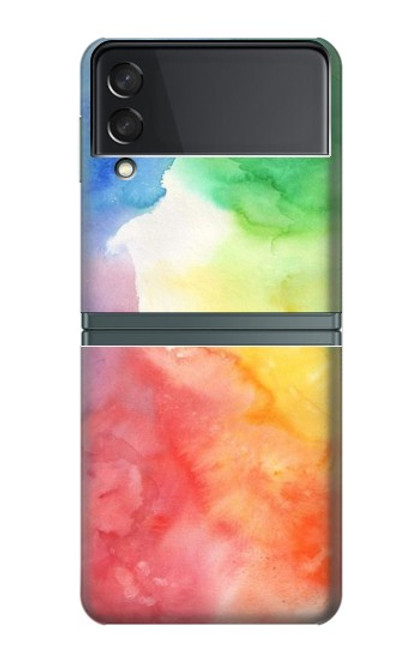 S2945 Colorful Watercolor Case For Samsung Galaxy Z Flip 3 5G