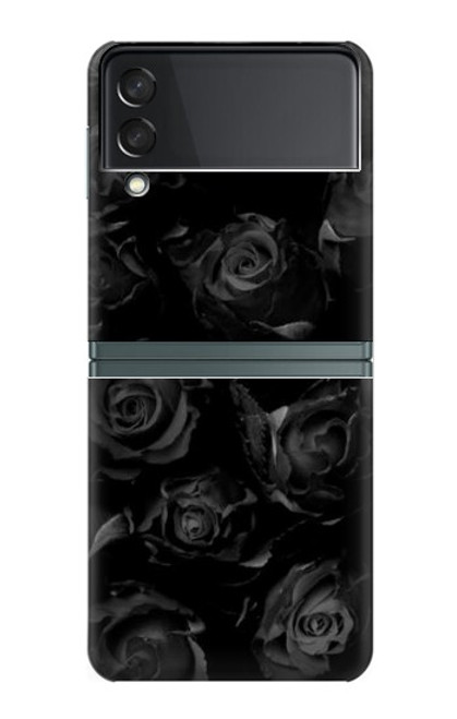S3153 Black Roses Case For Samsung Galaxy Z Flip 3 5G