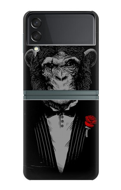 S3167 Funny Monkey God Father Case For Samsung Galaxy Z Flip 3 5G