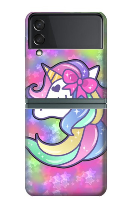 S3264 Pastel Unicorn Case For Samsung Galaxy Z Flip 3 5G