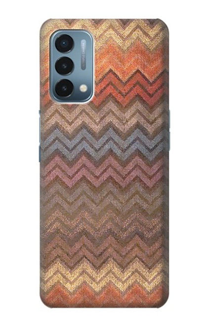 S3752 Zigzag Fabric Pattern Graphic Printed Case For OnePlus Nord N200 5G