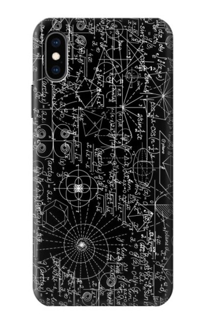 S3808 Mathematics Blackboard Case For iPhone X, iPhone XS