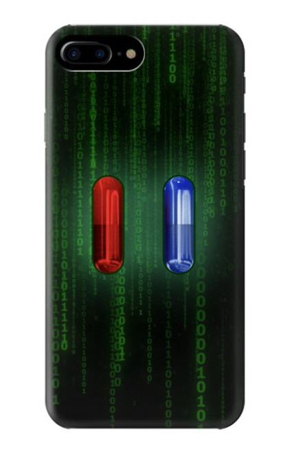 S3816 Red Pill Blue Pill Capsule Case For iPhone 7 Plus, iPhone 8 Plus
