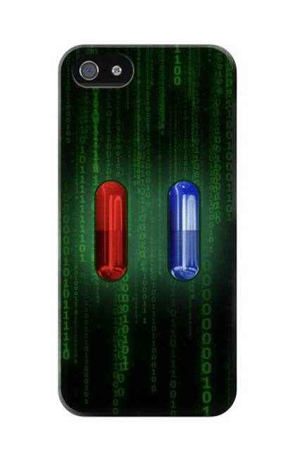 S3816 Red Pill Blue Pill Capsule Case For iPhone 5 5S SE
