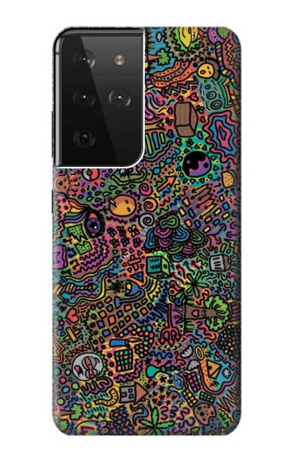 S3815 Psychedelic Art Case For Samsung Galaxy S21 Ultra 5G