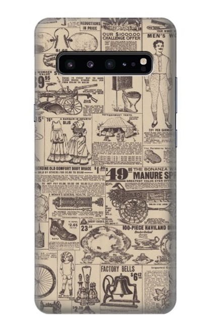 S3819 Retro Vintage Paper Case For Samsung Galaxy S10 5G