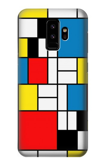 S3814 Piet Mondrian Line Art Composition Case For Samsung Galaxy S9