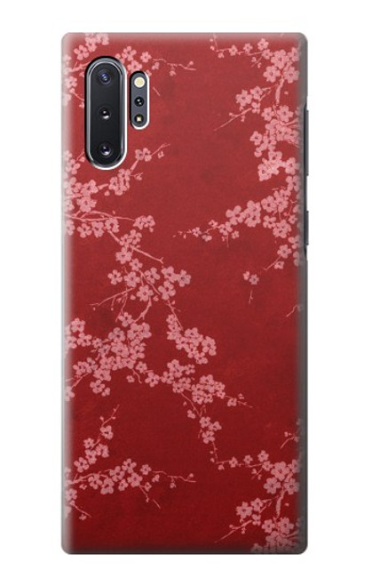 S3817 Red Floral Cherry blossom Pattern Case For Samsung Galaxy Note 10 Plus