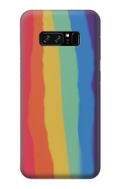 S3799 Cute Vertical Watercolor Rainbow Case For Note 8 Samsung Galaxy Note8