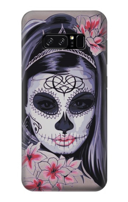 S3821 Sugar Skull Steam Punk Girl Gothic Case For Note 8 Samsung Galaxy Note8