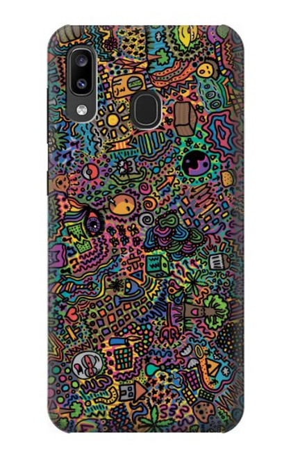 S3815 Psychedelic Art Case For Samsung Galaxy A20, Galaxy A30