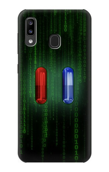S3816 Red Pill Blue Pill Capsule Case For Samsung Galaxy A20, Galaxy A30