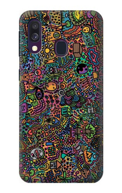 S3815 Psychedelic Art Case For Samsung Galaxy A40